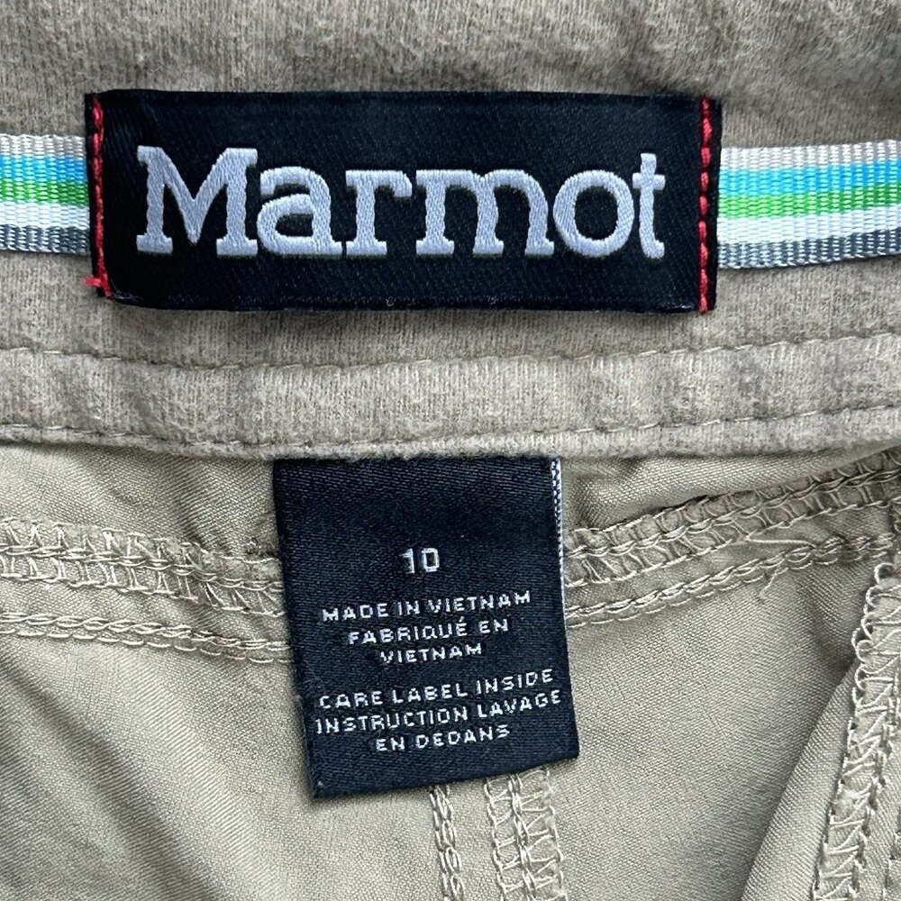 Marmot Pant Women 10 Brown Stretch Hiking Roll Up Outdoor Lightweight Trail Camp - Picture 9 of 12